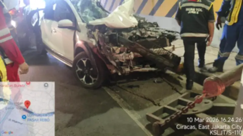 Kecelakaan Beruntun 7 Kendaraan di Tol JORR Dipicu Truk Fuso Rem Blong