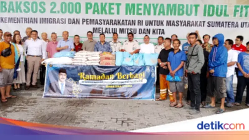Kemenimipas Salurkan Belasan Ribu Paket Bansos ke Warga Sumut Menjelang Lebaran