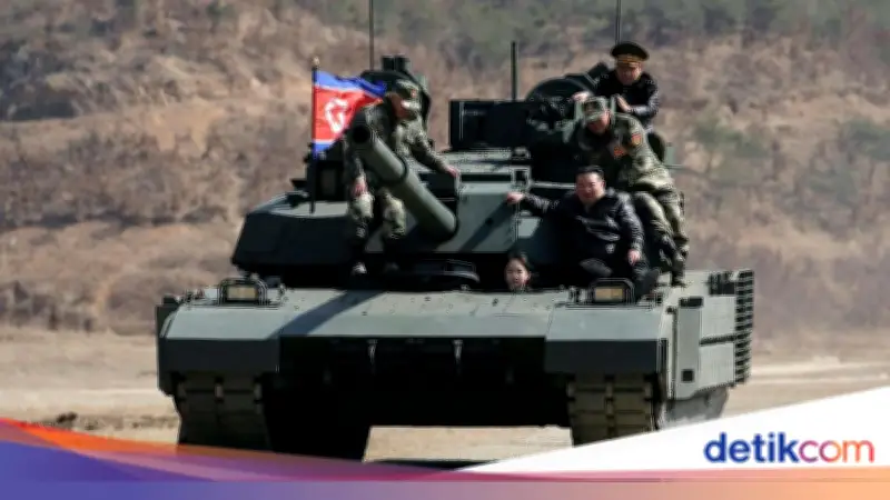 Kim Jong Un Latih Putri Kim Ju Ae Menembak dan Naik Tank, Isyarat Calon Penerus?
