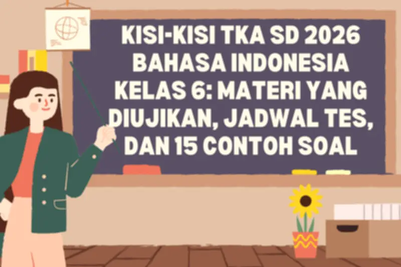 Kisi-kisi TKA SD 2026 Bahasa Indonesia Kelas 6: Materi Ujian dan Jadwal Lengkap