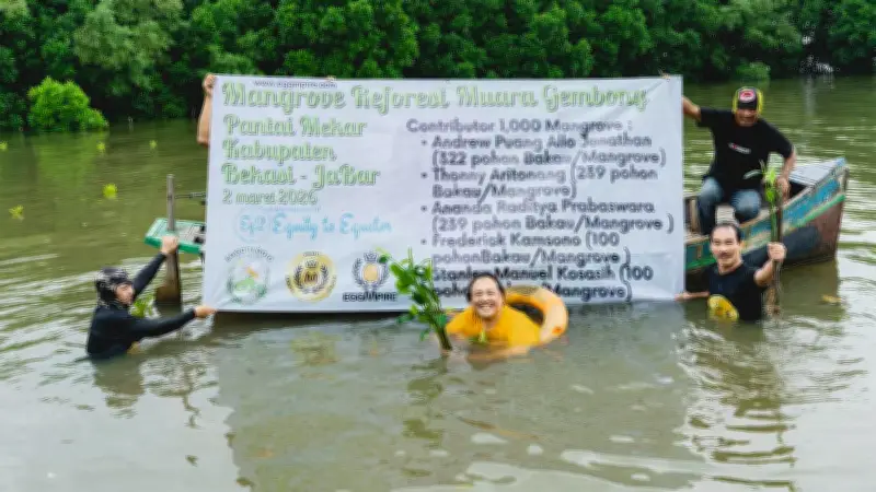 Kolaborasi Lingkungan: 3.000 Pohon dan 11.840 Telur Dibagikan untuk Hadapi Perubahan Iklim