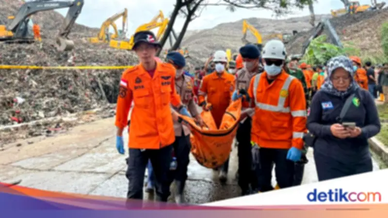 Korban Tewas Longsor Sampah Bantargebang Bertambah Jadi Lima Orang