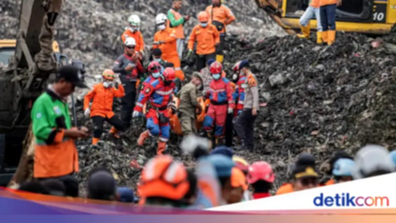 Longsor Sampah di TPST Bantargebang Tewaskan 6 Orang, Dipicu Hujan Ekstrem