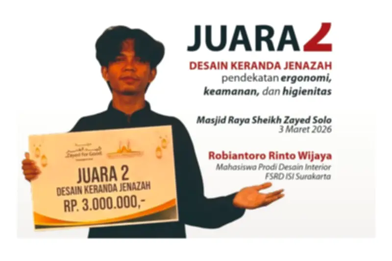 Mahasiswa ISI Solo Juara II Sayembara Desain Keranda Jenazah Ergonomis