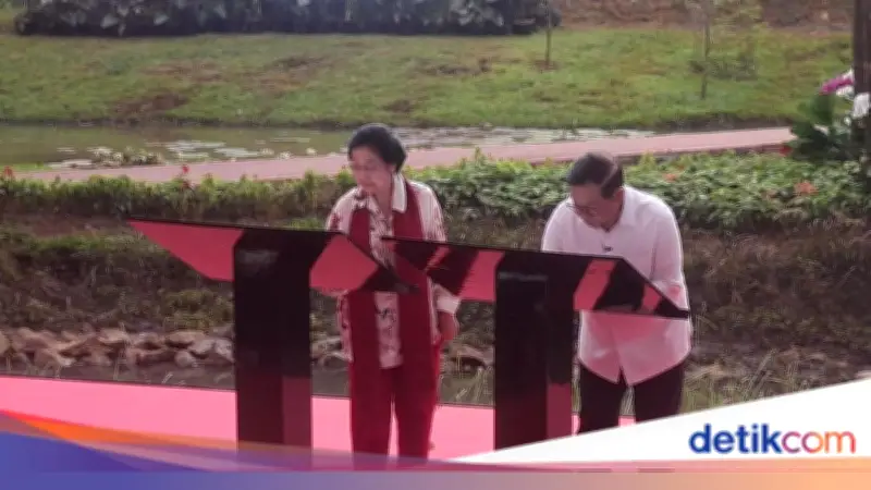 Megawati dan Pramono Resmikan Taman Bendera Pusaka di Jakarta Selatan