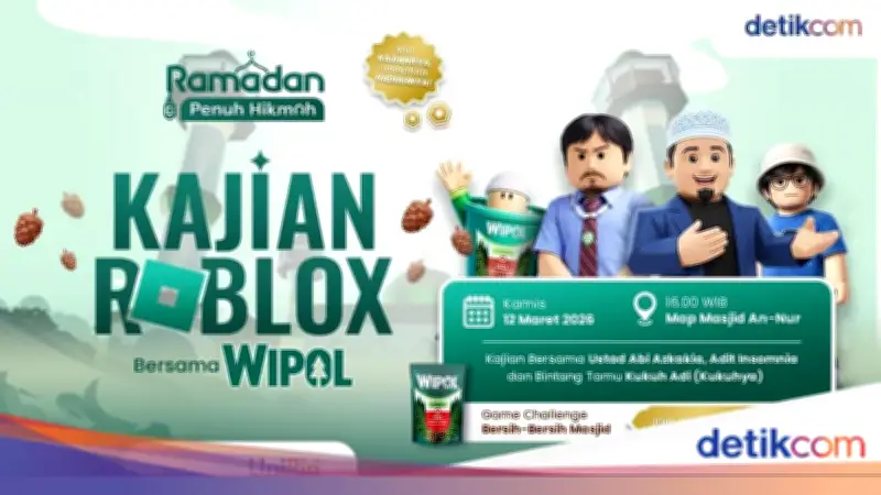 Minggu Terakhir! Kajian Roblox Wipol di Masjid An-Nur Virtual Ramadan 2026