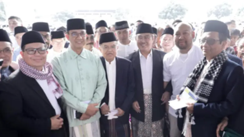 Momen Kebersamaan: JK, Anies, dan Didit Prabowo Salat Idul Fitri Bersama di Al Azhar