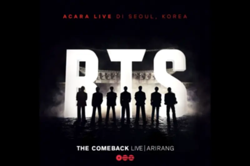 Netflix Rilis Trailer Konser BTS The Comeback Live ARIRANG, Tayang Live 2026
