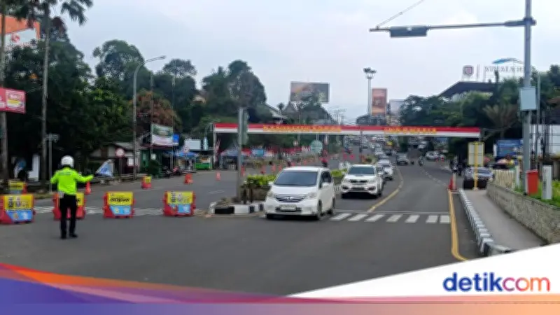 One Way Arah Jakarta Diterapkan, Kendaraan Menuju Puncak Bogor Dihentikan