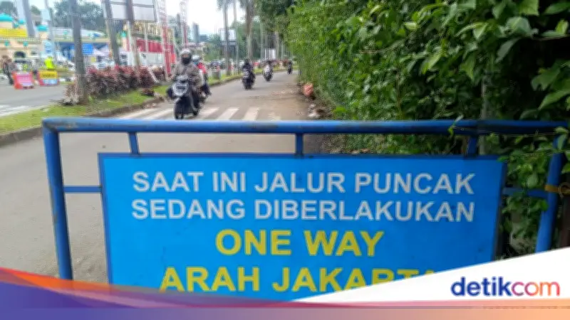 One Way Jakarta Berlaku di Jalur Puncak Bogor Siang Ini, Kendaraan Dialihkan
