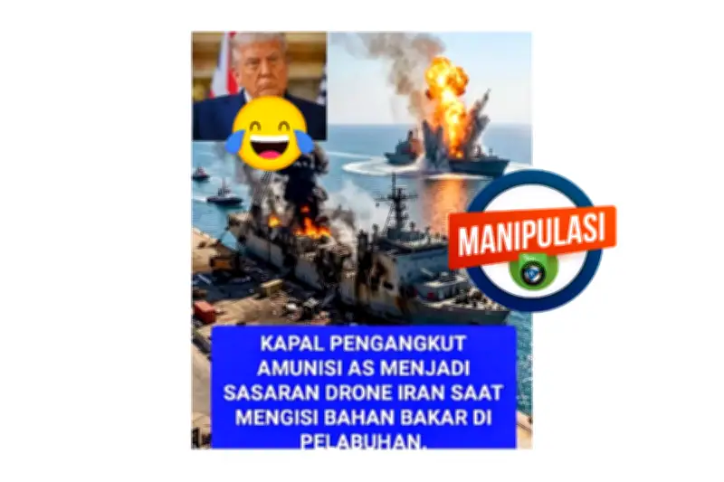 Perang Iran-Israel-AS Memanas, Beredar Narasi Serangan Drone ke Kapal Amunisi AS