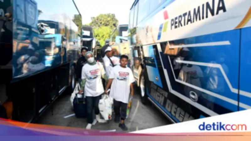 Pertamina Layangkan Ribuan Pemudik ke 23 Kota dengan 153 Bus dari TMII