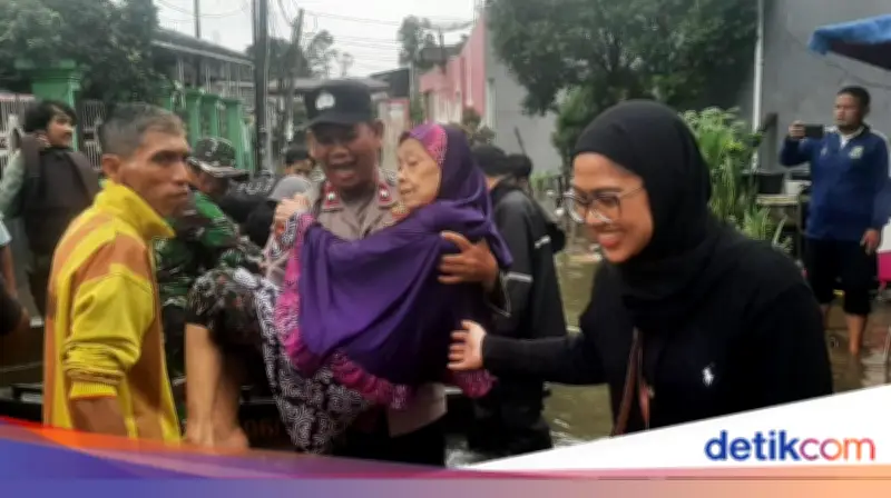 Polres Metro Tangerang Kota Bergerak Cepat Tangani Banjir dan Evakuasi Warga