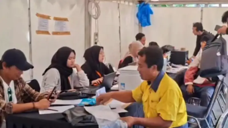 Posko Motis Kemenhub di Stasiun Depok Baru Mulai Ramai Didatangi Warga Pemudik