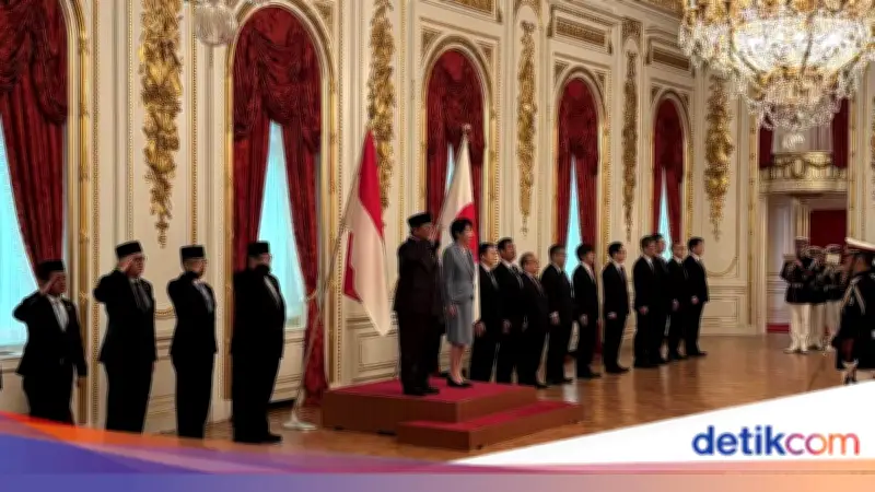 Prabowo Disambut Upacara Kenegaraan di Istana Akasaka Saat Bertemu PM Jepang