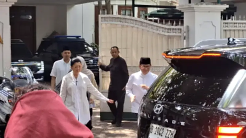 Pramono Anung dan Rano Karno Silaturahmi ke Megawati di Hari Pertama Idulfitri