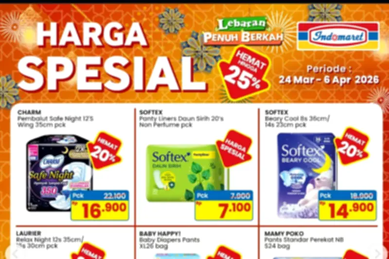 Promo Indomaret 30 Maret 2026: Diskon 30 Persen untuk Makanan dan Minuman