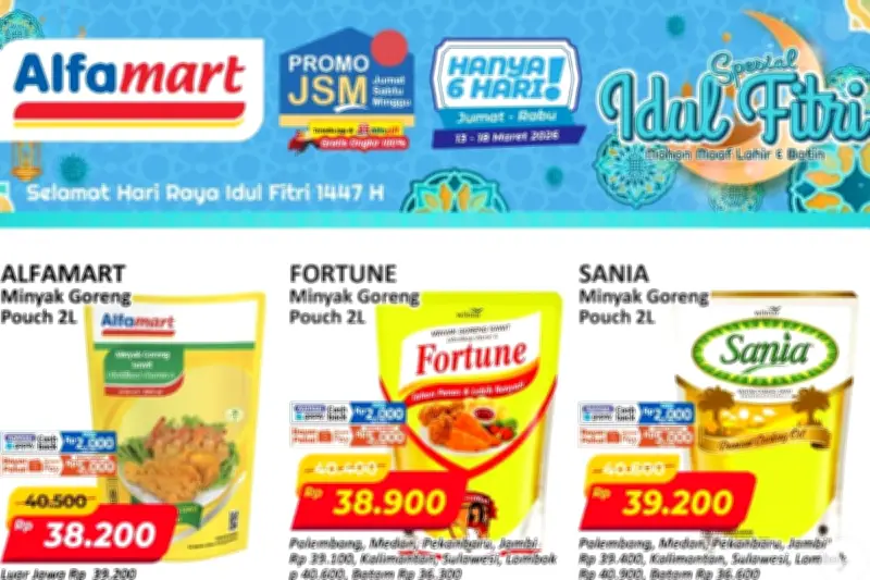 Promo JSM Alfamart 14 Maret 2026: Minyak Goreng Mulai Rp 38.900
