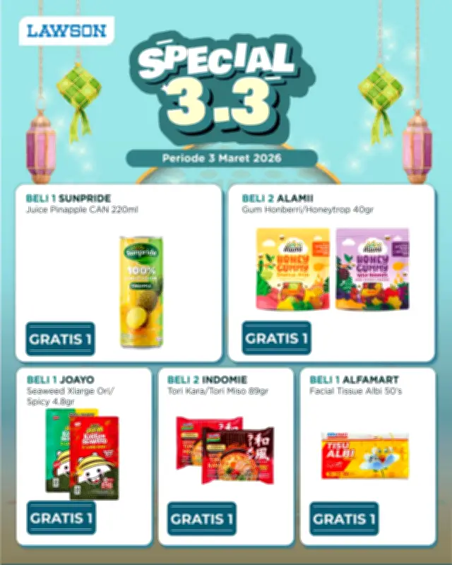 Promo Lawson Indonesia Kembali Hadir, Diskon Makanan dan Minuman Menarik