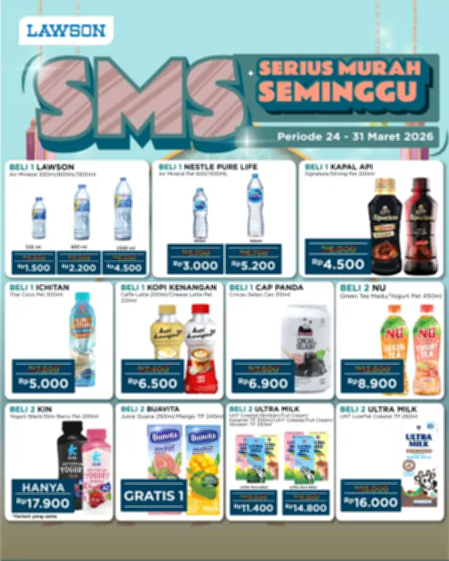 Promo Seru Lawson Station Indonesia: Diskon Hingga Beli 2 Gratis 1 di Maret 2026