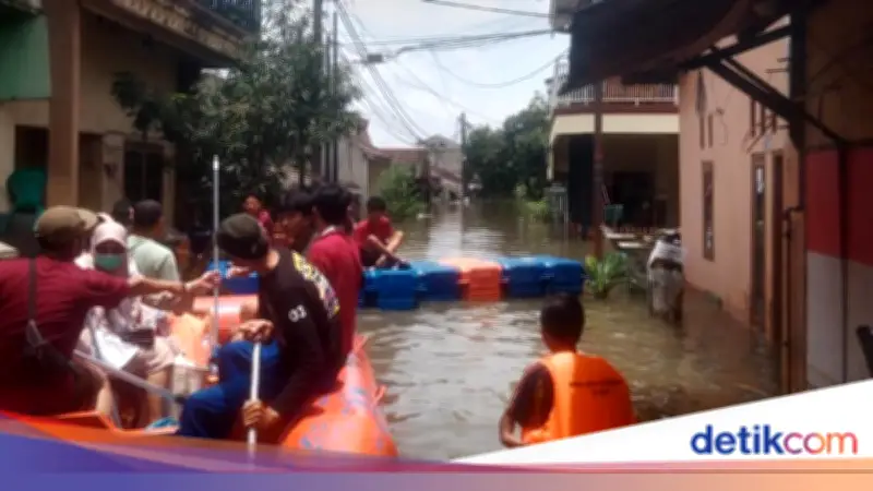 Tanggul Jebol Picu Banjir 5,5 Meter di Perumahan Periuk Tangerang