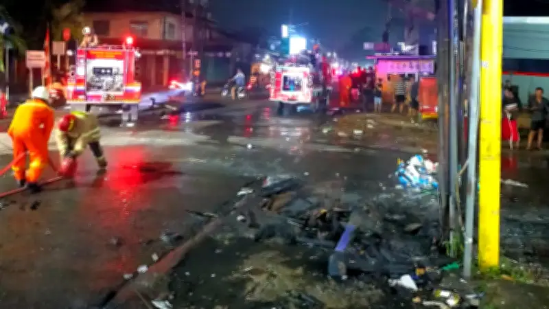 Tawuran Dini Hari di Depok Picu Kebakaran Warung Kelontong Akibat Petasan