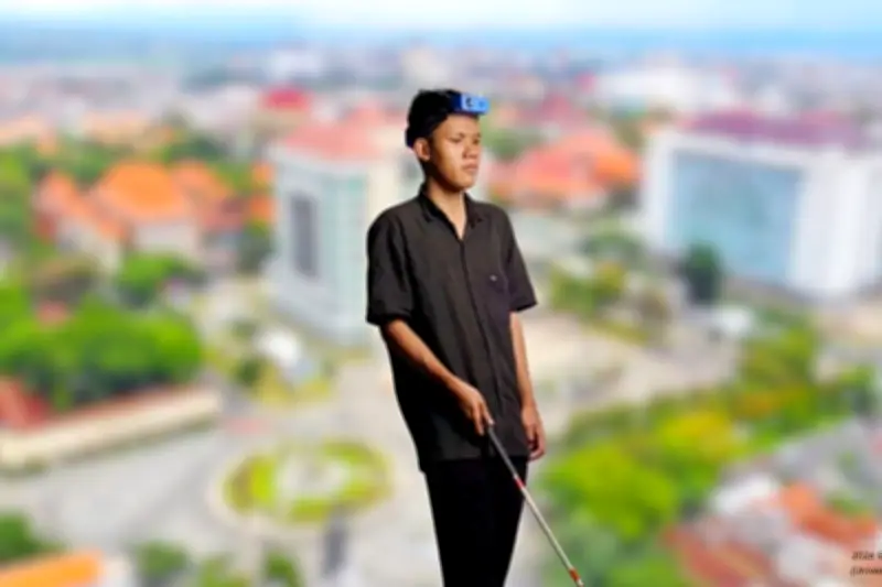 Tim Mahasiswa FMIPA UM Rancang Alat Bantu Tunanetra Berjalan dengan Rasa