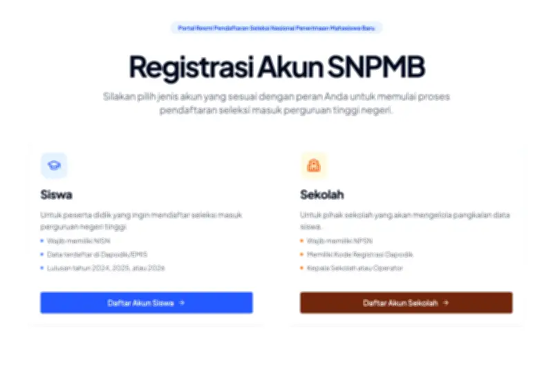 UTBK SNBT 2026 Dibuka Besok, Calon Peserta Wajib Buat Akun SNPMB Terlebih Dahulu