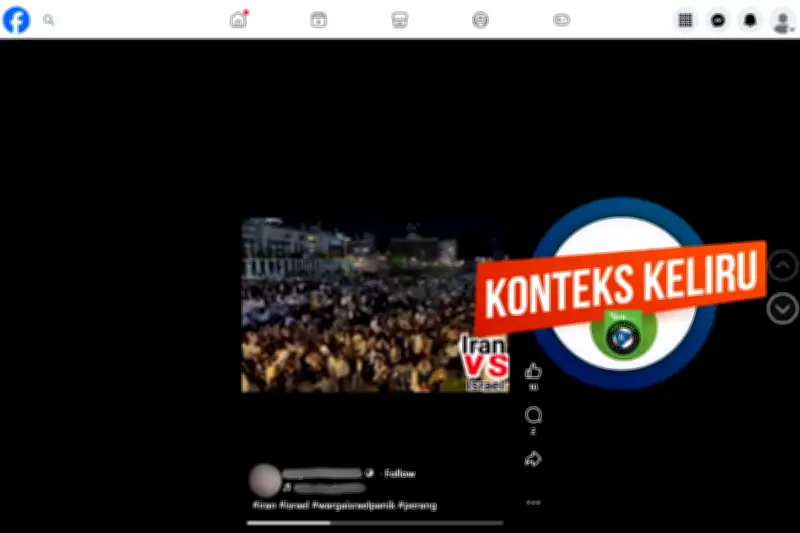 Video Kerumunan Panik Israel Disebut Akibat Rudal Iran, Faktanya Hoaks