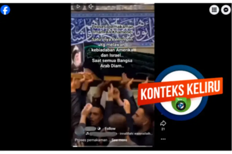 Video Pemakaman Ayatollah Khamenei Disebut Hoaks, Iran Masih Masa Berkabung