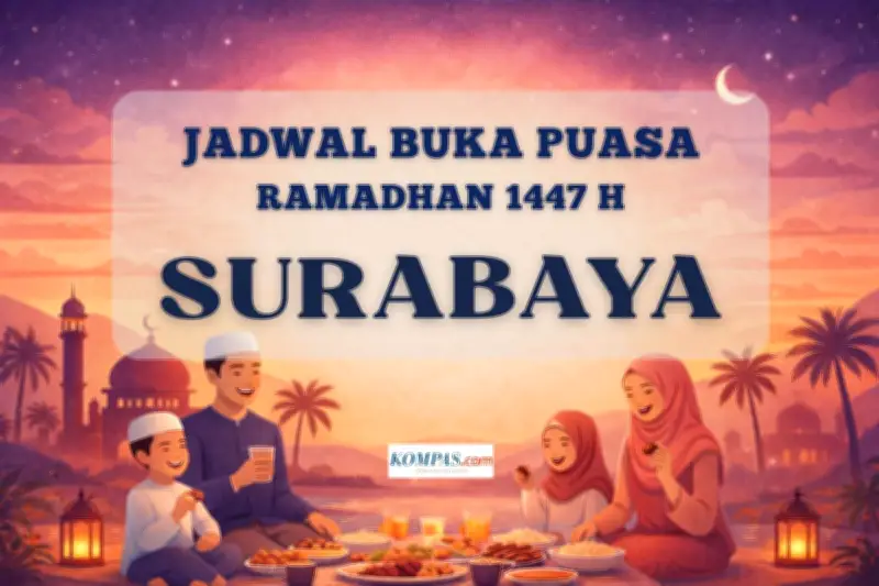 Waktu Buka Puasa Hari Ini di Surabaya: Jadwal Maghrib 1 Maret 2026