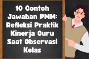 10 Contoh Jawaban PMM untuk Refleksi Kinerja Guru Saat Observasi Kelas
