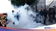 Demo 'No Kings' Anti Trump di Los Angeles Ricuh, Polisi Lepaskan Gas Air Mata