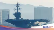 Iran Klaim Serang Kapal Induk AS USS Abraham Lincoln dengan Rudal Balistik