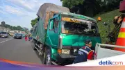 Kecelakaan Beruntun 7 Kendaraan di Tol JORR, 2 Orang Terluka
