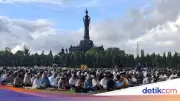 Khusyuknya Warga Muhammadiyah Salat Id di Bali Usai Umat Hindu Rayakan Nyepi