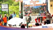 Koops TNI Papua Gelar Pengobatan Gratis dan Bagi Sembako di Iwaka Mimika