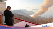 Korut Uji Coba Mesin Roket Berdaya Dorong Tinggi, Kim Jong Un Pantau Langsung
