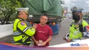 Polda Metro Jaya Tilang 10 Truk Sumbu 3 yang Langgar Larangan di Tol JORR