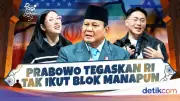 Prabowo Tegaskan Indonesia Tak Ikut Blok Mana Pun di Tengah Konflik Global