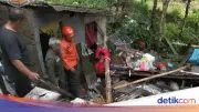 Rumah Warga di Caringin Bogor Ambruk Diterjang Angin Kencang, BPBD Lakukan Penanganan Awal