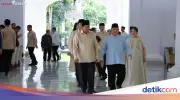 SBY dan Keluarga Halalbihalal dengan Prabowo di Istana Merdeka