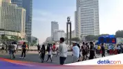 Warga Jakarta Antusias Berolahraga di CFD HI Usai Libur Lebaran