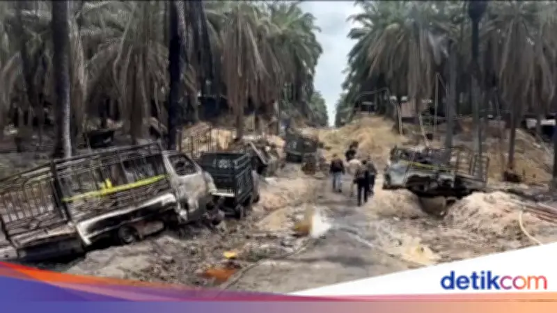 11 Sumur Minyak Ilegal Terbakar di Muba, Polisi Buru Pemilik Rio Roma Dhoni