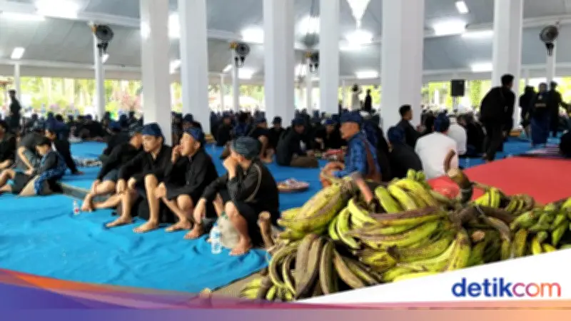 1.515 Warga Baduy Jalan Kaki 40 Km ke Pendopo Bupati Lebak Bawa Hasil Bumi