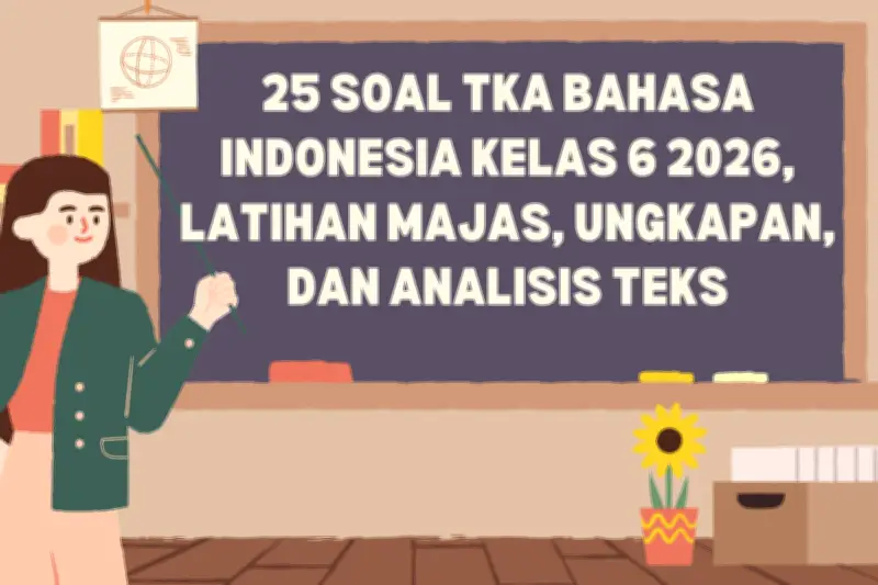25 Soal TKA Bahasa Indonesia Kelas 6 2026 untuk Latihan Majas dan Ungkapan