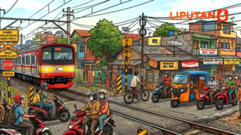 423 Titik Perlintasan Kereta di KAI Daop 1 Jakarta, 130 Tak Berpenjaga