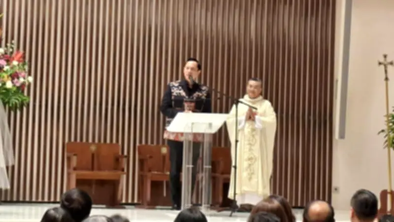 AHY Serukan Kewaspadaan atas Konflik Timur Tengah dalam Misa Paskah di Jakarta