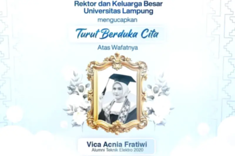 Alumnus UNILA Vica Meninggal dalam Kecelakaan Kereta di Bekasi Timur, Kampus Berduka