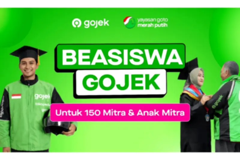 Beasiswa Gojek 2026 Dibuka, Tawarkan 150 Kuota Kuliah Gratis